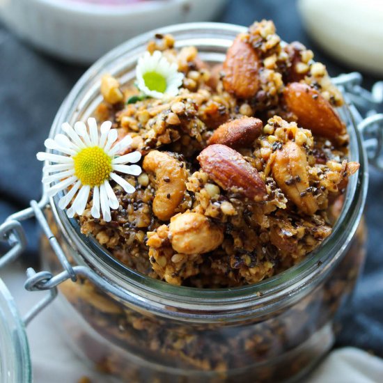 Buckwheat Almond Butter Granola