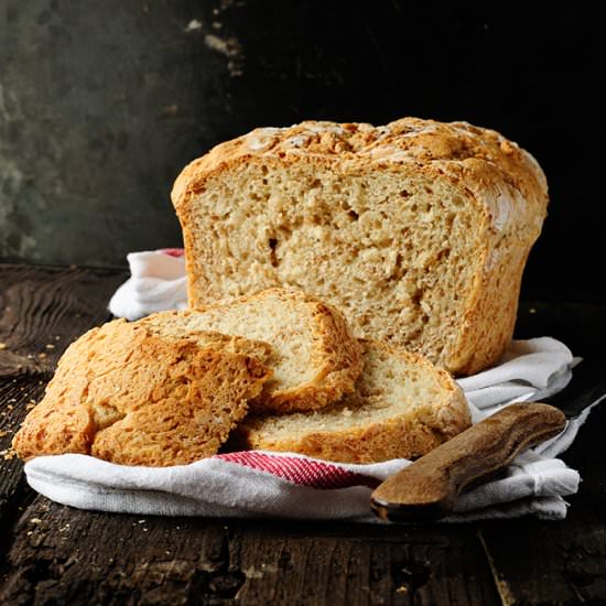 No-Knead Whole Wheat Bread