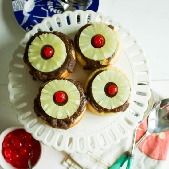 Mini Pineapple Upside Down Cake