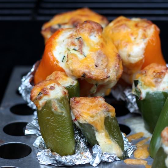 Grilled Stuffed Jalapeno & Peppers