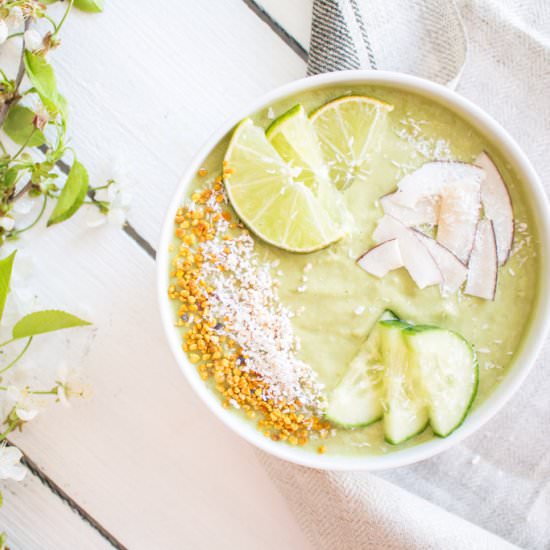 Refreshing Cucumber & Lime Smoothie