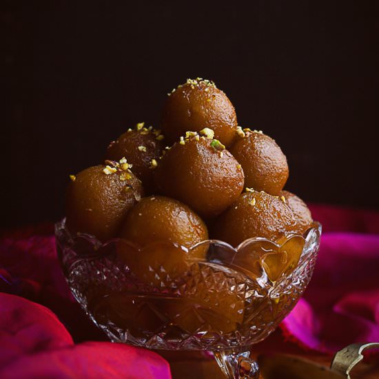 Sweet Potato and Almond Gulab Jamun