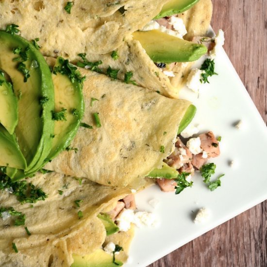 Savory Low Carb Crepes