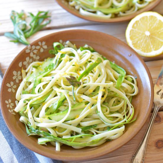 Shaved Asparagus Pasta Salad