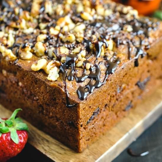 Chocolate Caramelized Banana Bread