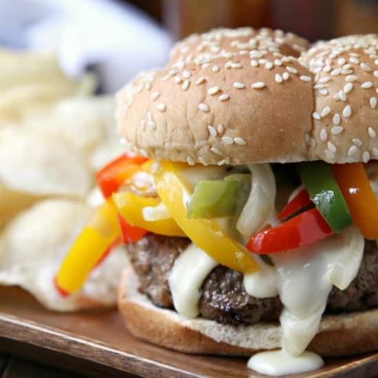 Philly Cheesesteak Burger