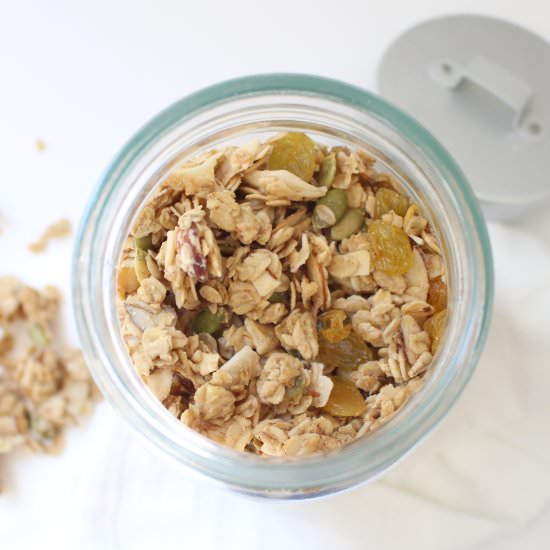 Rustic Maple Tahini Granola