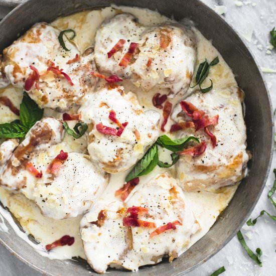 Creamy Bacon Asiago Chicken