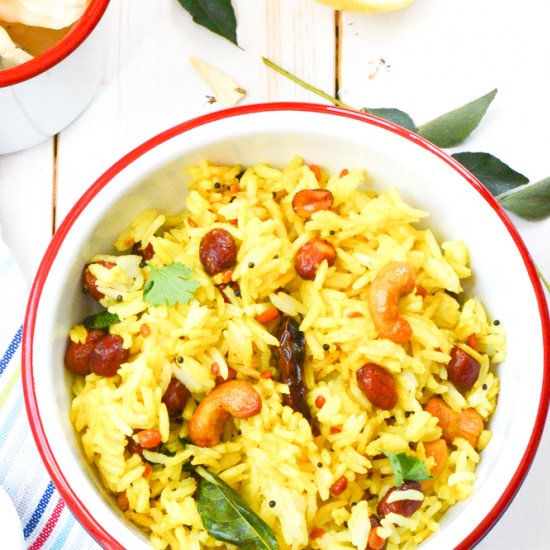 Nimbu Chawal: Lemon Rice