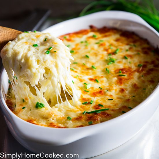 Cheesy Baked Orzo