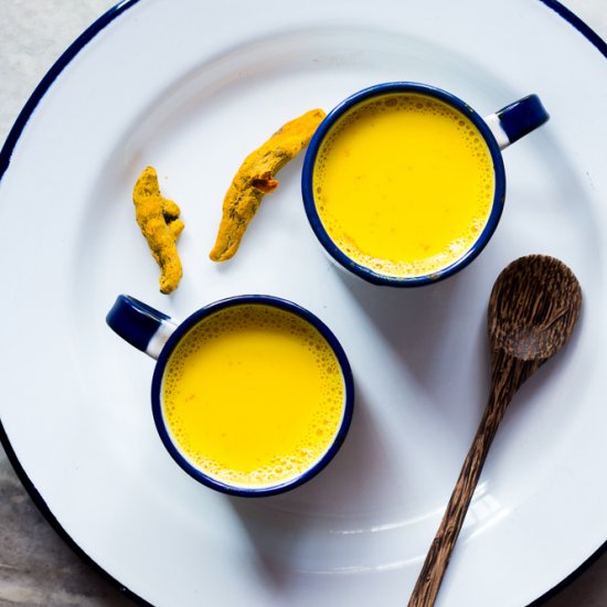 Golden Turmeric Milk or Latte