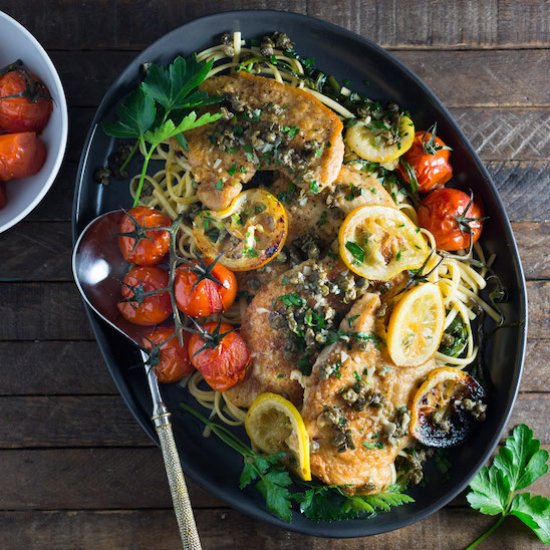 Chicken Piccata With Fried Capers