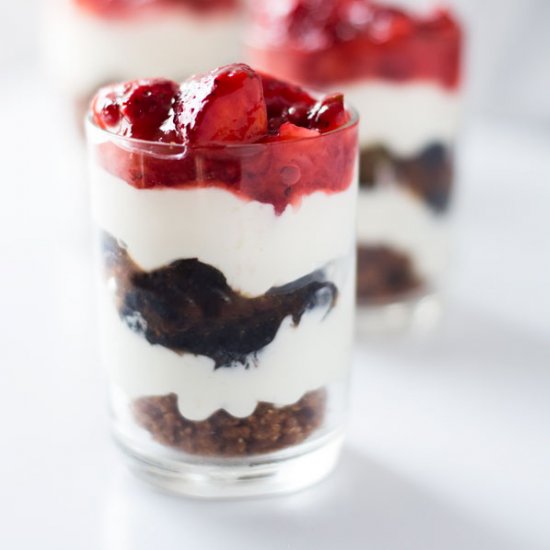 Berry Cheesecake Shooters