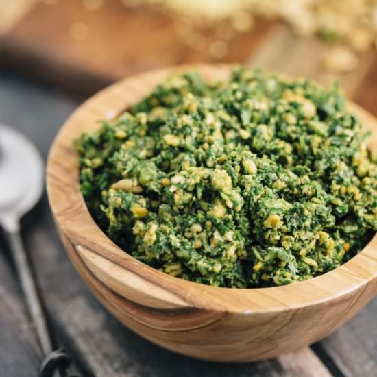 Kale and Sunflower Seed Pesto