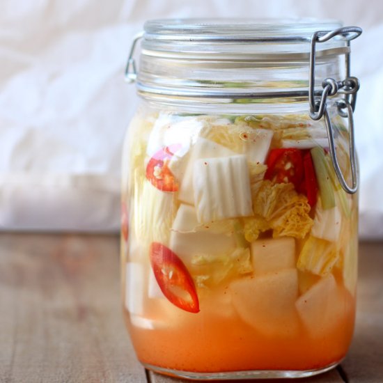 refreshing summer water kimchi