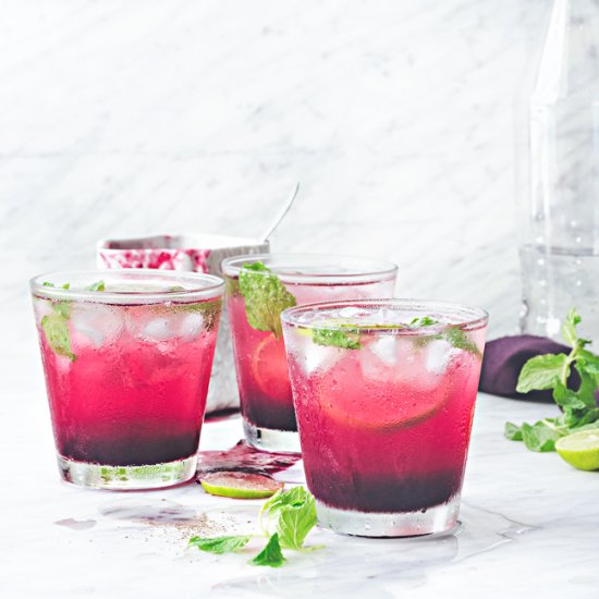 Macerated Berry Ginger Spritzer