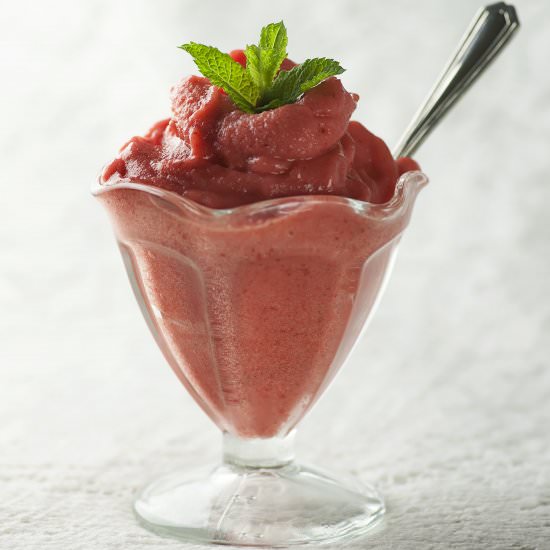 Strawberry Banana Sorbet