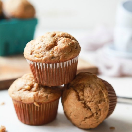 Spiced Chai Banana Muffins