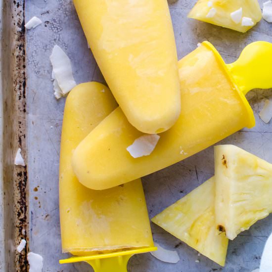 Mango Colada Popsicles