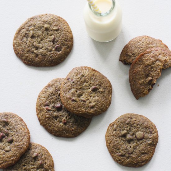 Matcha Chocolate Chip Cookies