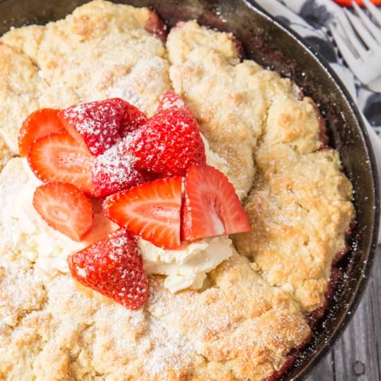 Strawberry Shortcake Cobbler