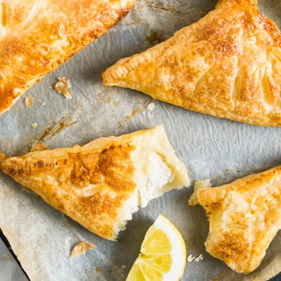 Lemon Puff Pastry Pockets