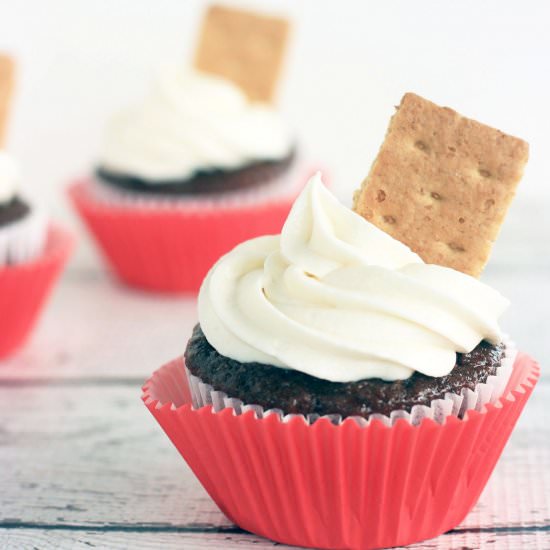 S’Mores Cupcake Recipe