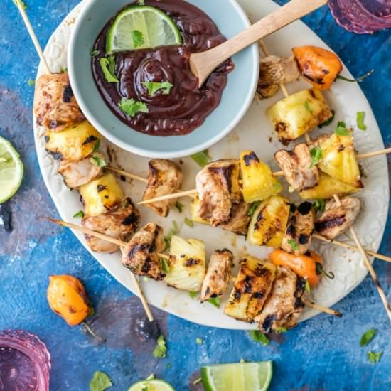 Pineapple Chicken Kebabs