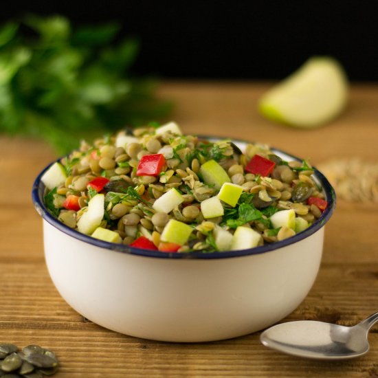 Vegan Green Lentil Salad