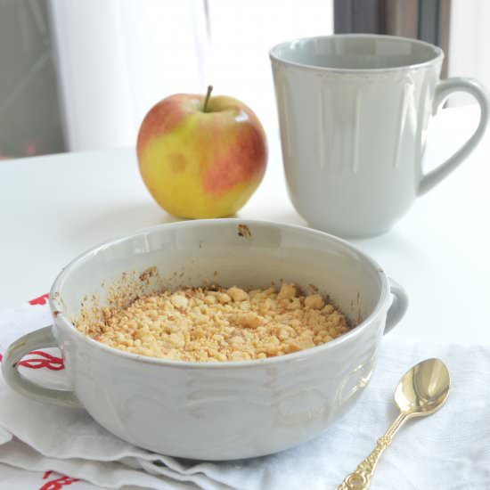 Single Serve Apple Crumble