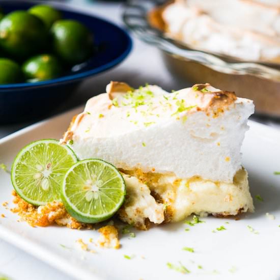 Key Lime Pie with Fluffy Meringue