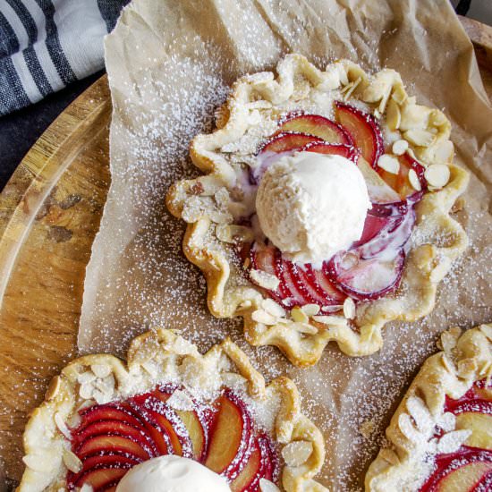 Plum Almond Galettes