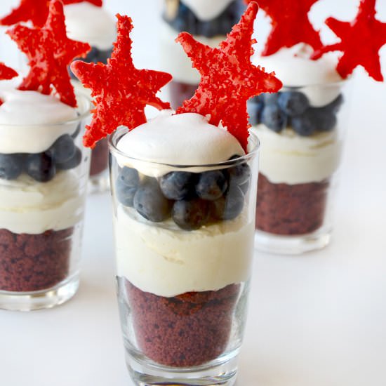 Patriotic Cheesecake Parfaits