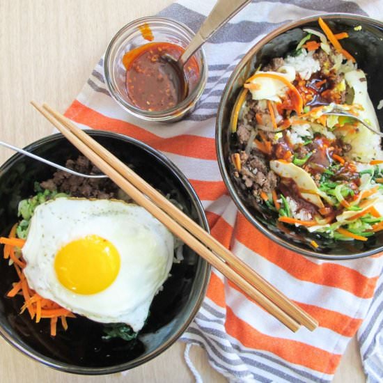 Bi Bim Bap (Korean Mixed Rice)