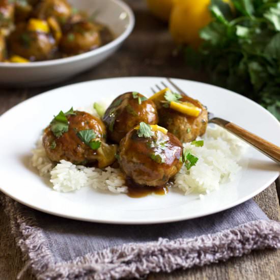 Chinese Lemon Chicken Meatballs