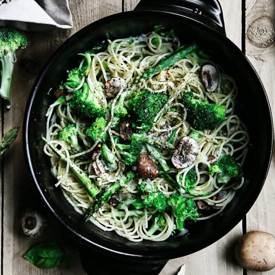 Skillet Spaghetti with Vegetables