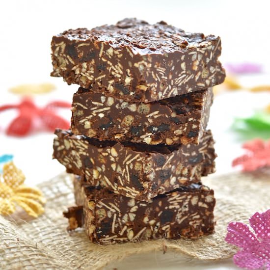 Chocolate Tahini Crunch Bars