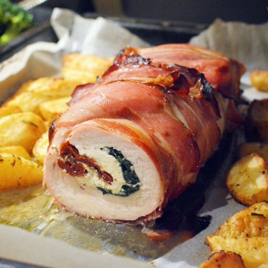 Spinach & Ricotta Stuffed Turkey