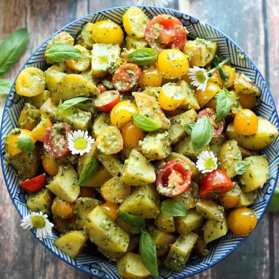 Pesto Roasted Potato Salad