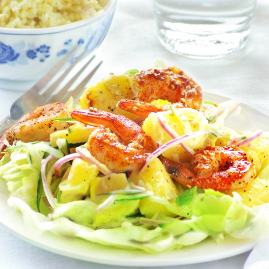 Shrimp and Pineapple Summer Salad