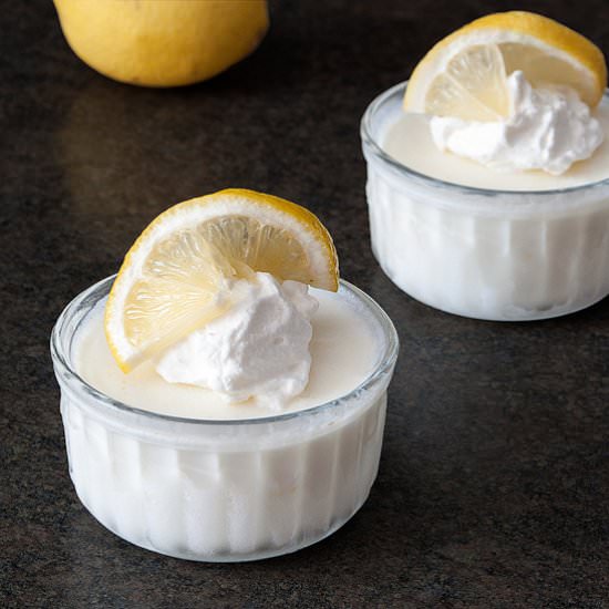 Creamy Iced Lemon Pots