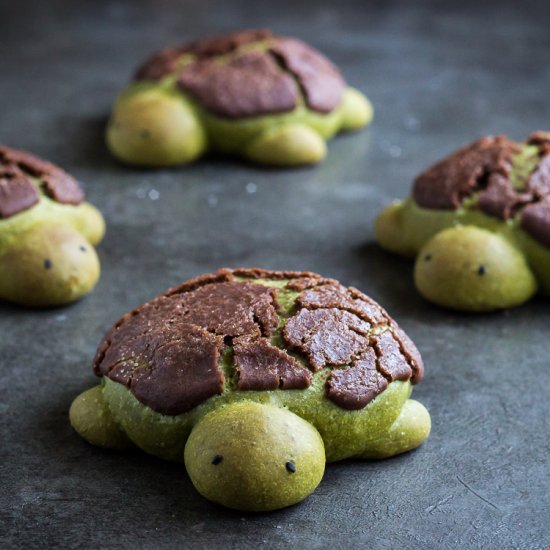 Matcha Milk Bread Rolls