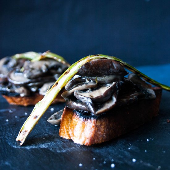 Creamy Mushrooms on Toast