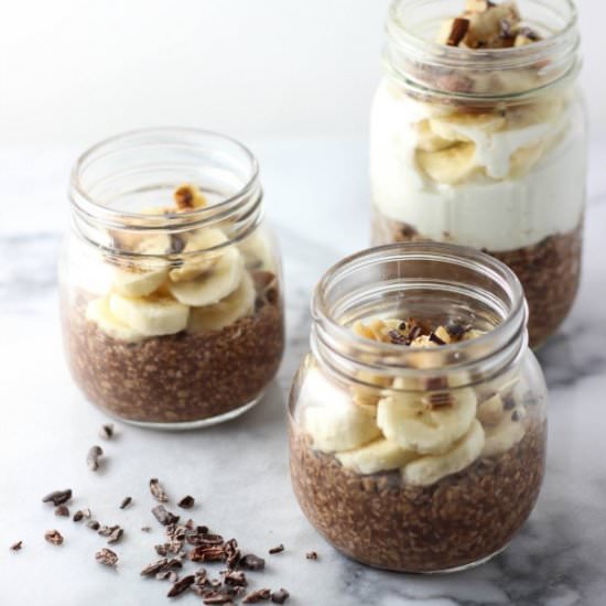 Chocolate Banana Nut Overnight Oats