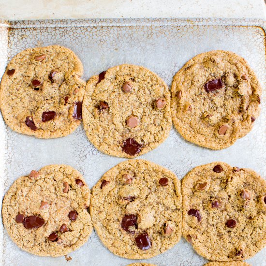 Almond Butter Chocolate Chip Cookie