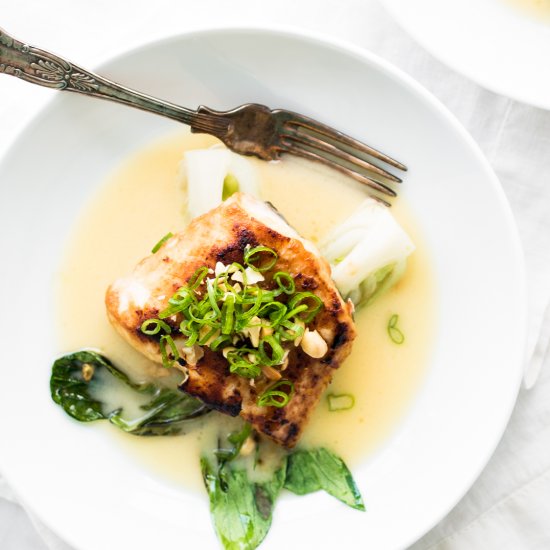 Miso Glazed Halibut