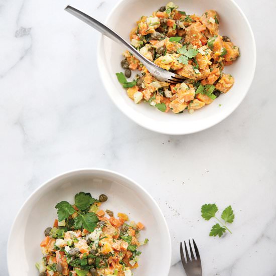 Sweet Potato Caper Salad