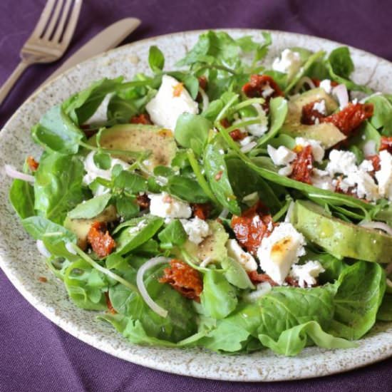 Cheese and Sun Dried Tomato Salad