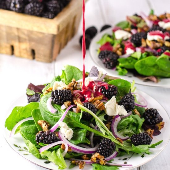 Blackberry Goat Cheese Salad