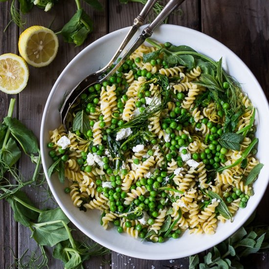 spring pea pasta